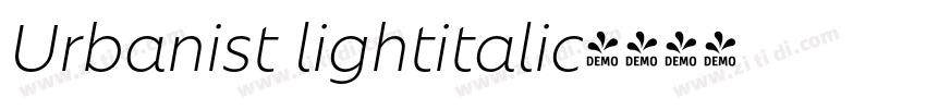 Urbanist lightitalic字体转换